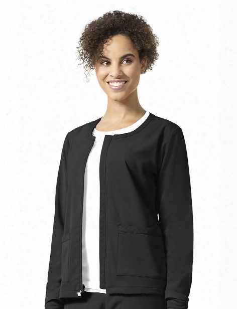 Vera Bradley Halo Julia Warm Up Jacket - Black - Female - Women's Scrubs