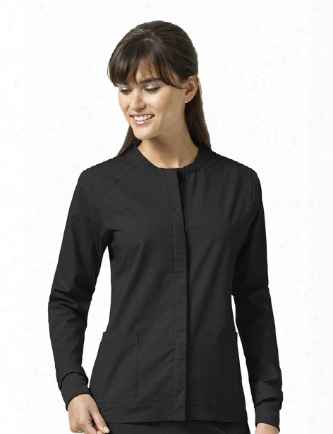 Vera Bradley Signature Ruth Warm Up Jacket - Black - Female - Women's Scrubs