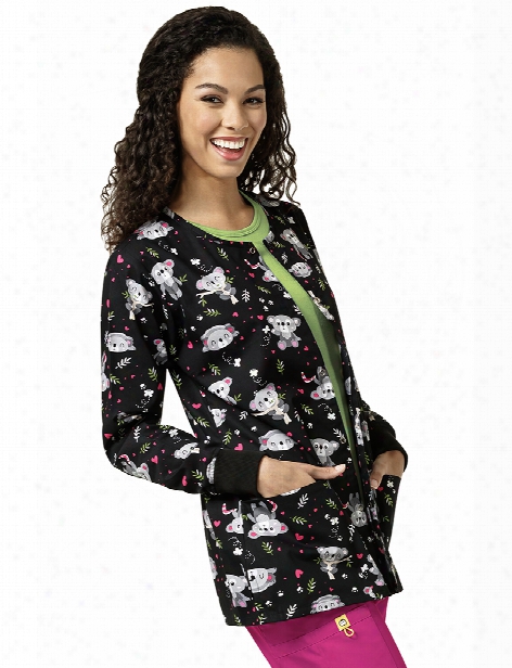 Zoe + Chloe Down Under Warm-up Jacket - Print - Female - Women's Scrubs