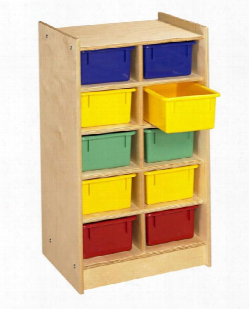 10 Unit Mobile Cubbie Storage By A & E Wood Designs