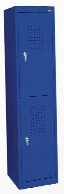 15"w X 18"d X 66"h Double Tier Storage Locker By Sandusky Lee