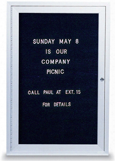 18" X 24" Indoor Enclosed Letterboard By United Visual