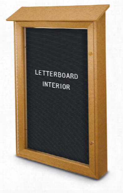 26" X 42" Letterboard Single Door Message Center By United Visual