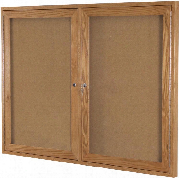 36" X 24" Enclosed Bulletin Board Cabinet By Best Rite