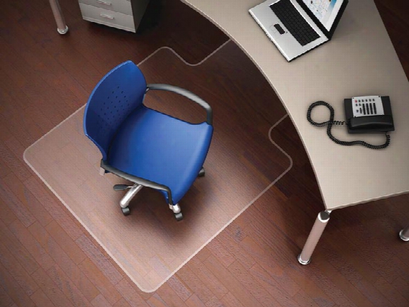 36" X 48" Chairmat With Lip For Hard Floors By Deflecto