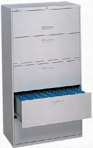 36"w 5 Drawer Lateral File By Hon