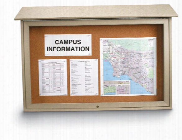 45" X 30" Top Hinged Message Center By United Visual