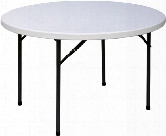 48" Round Blow Molded Folding Table By Correll