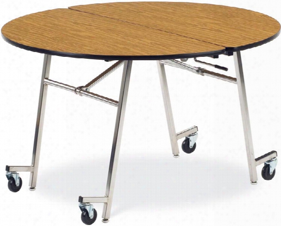 48" Round Mobile Folding Table By Virco