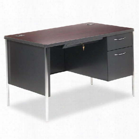 48" Single Pedestal Desk By Hon