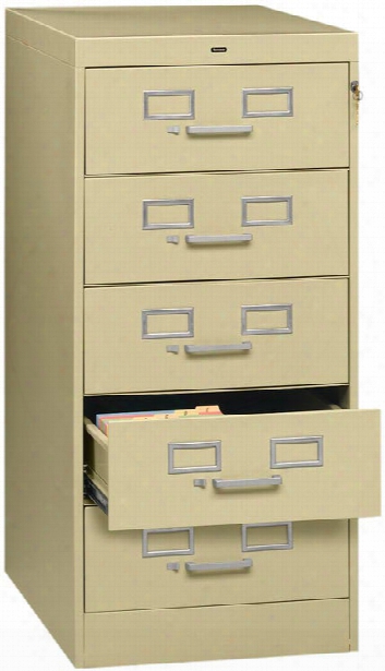 5 Drawer Card File By Tennsco