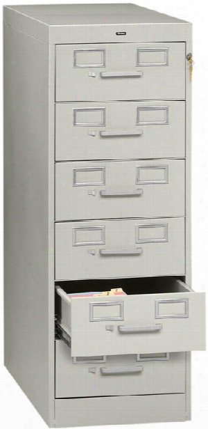 6 Drawer Card File By Tennsco