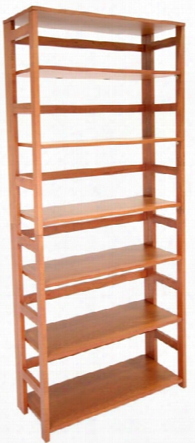 6 Shelf Folding Bookcase By Regency Furniture