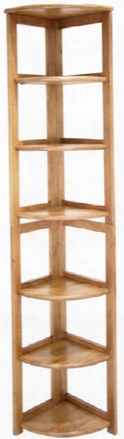6 Shelf Folding Corner Bookcase By Regency Furniture