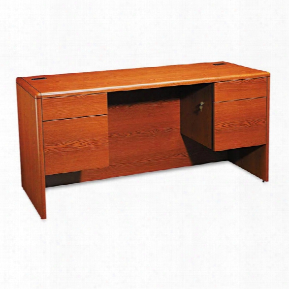 60" Double Pedestal Credenza By Hon