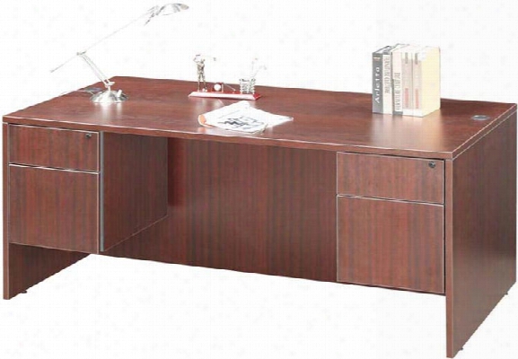 60" Double Pedestal Desk By Marquis