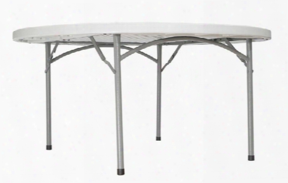 60" Round Lightweight Folding Table By National Public Seating