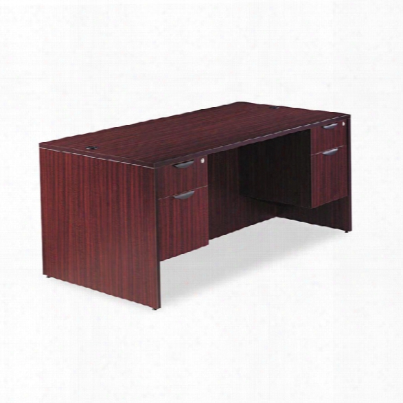 72" Double Pedestal Desk By Alera