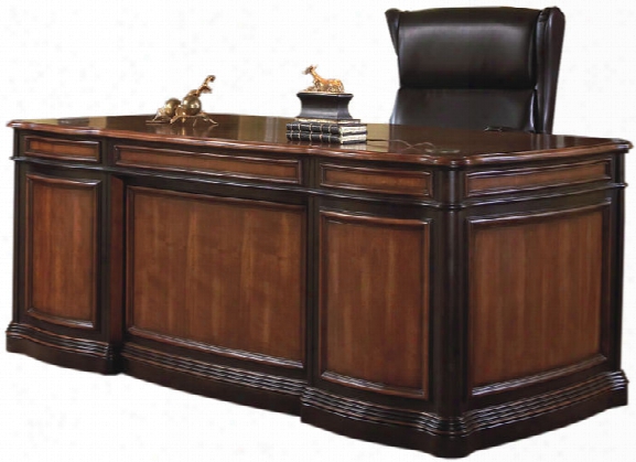 74" Double Pedestal Executive Desk By Coaster Furniture