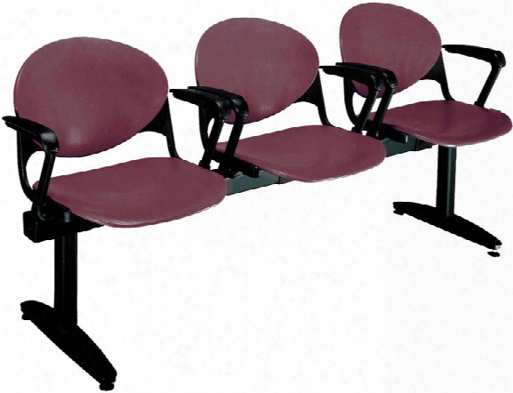 Beam 3 Seat Bench With Arms By Kfi Seating