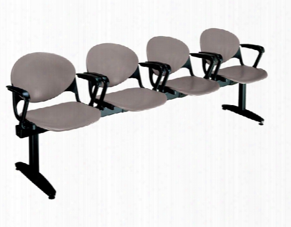 Beam 4 Seat Bench With Arms By Kfi Seating