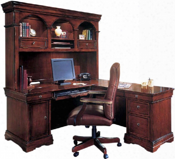 Computer L Desk With Hutch By Dmi Office Furniture