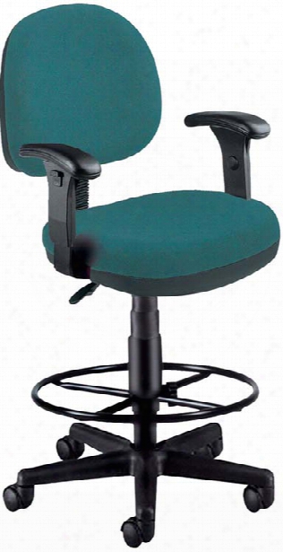 Computer Task Stool With Arms By Ofm