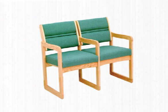 Double Sled Base Chair With Arms By Wooden Mallet