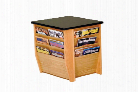 End Table With Magazine Pockets By Wooden Mallet