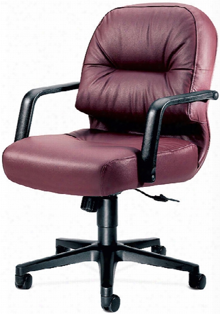 Executive Leather Mid Back Chair By Hon