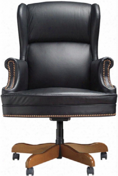 Judges Executive Leather Swivel Chair Through  High Point Furniture