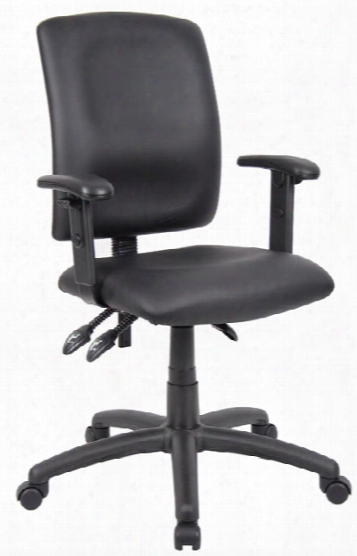 Leather Plus Task Chair With Arms By Boss Office Chairs