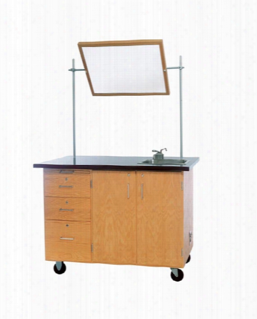 Mobile Desk With Storage By Diversified Woodcrafts