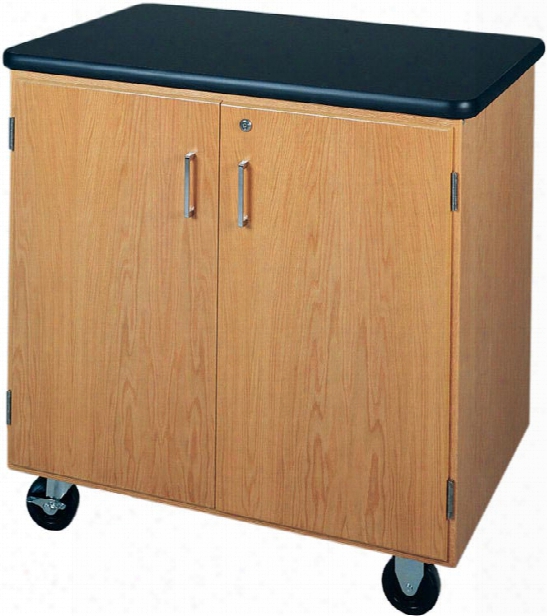 Mobile Storage Cabinet With Laminate Top By Diversified Woodcrafts