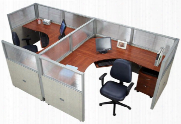 Set Of 2 Workstations By Ofm