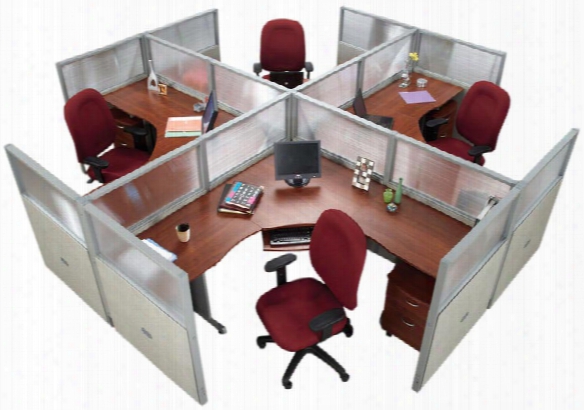 Set Of 4 Workstations By Ofm