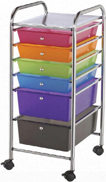 Six Drawer Storage Cart By Alvin