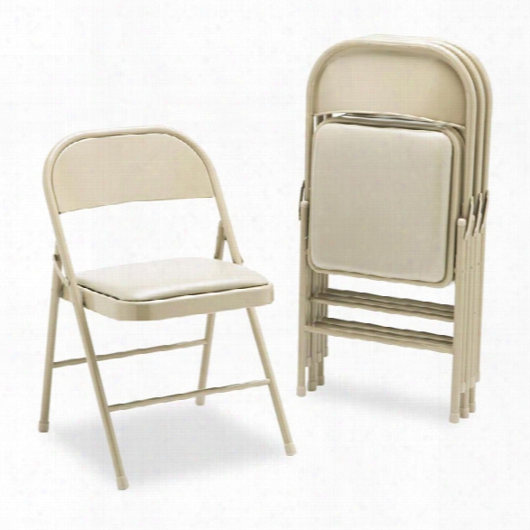 Steel Folding Chair With Padded Seat By Hon