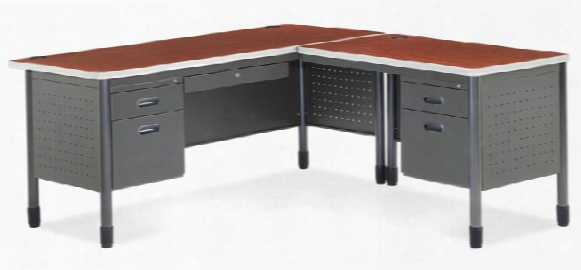 Steel L Shaped Desk By Ofm