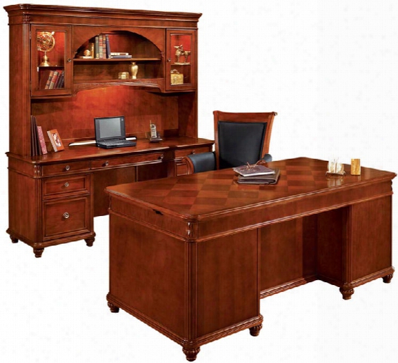 Three Piece Executive Desk Set By Dmi Office Furniture