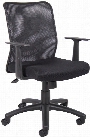 Mesh Back Task Chair with Arms by BOSS Office Chairs