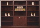 Traditional Style Triple Wide Bookcase by High Point Furniture