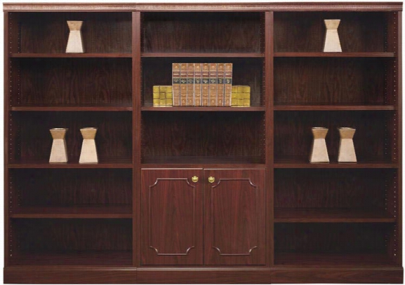 Traditional Style Triple Wide Bookcase By High Point Furniture