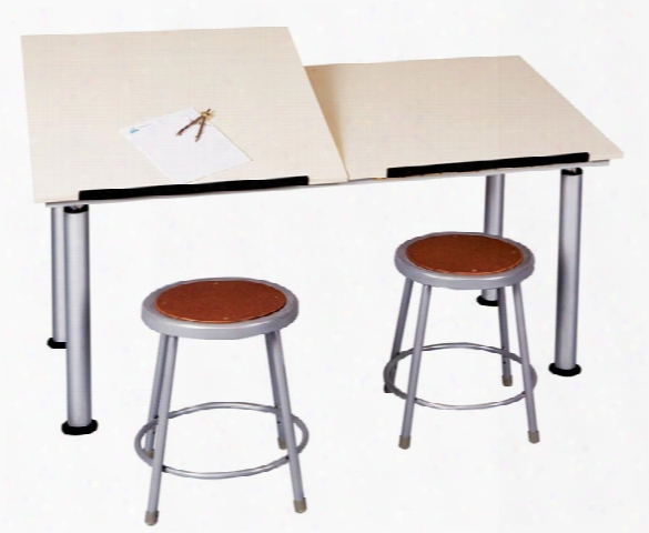 Two Station Adaptable Drawing Table By Shain Solutions