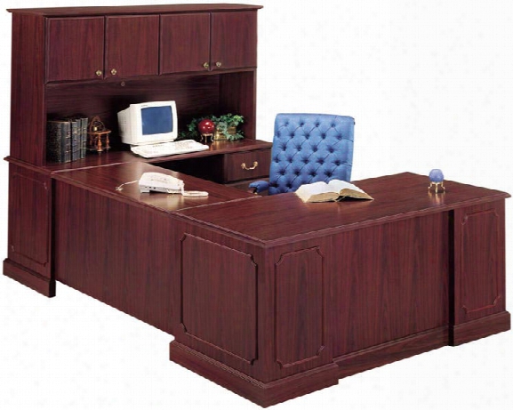 U Shaped Desk With Hutch By High Point Furniture