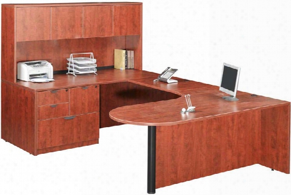 U Shaped Desk With Hutch By Marquis