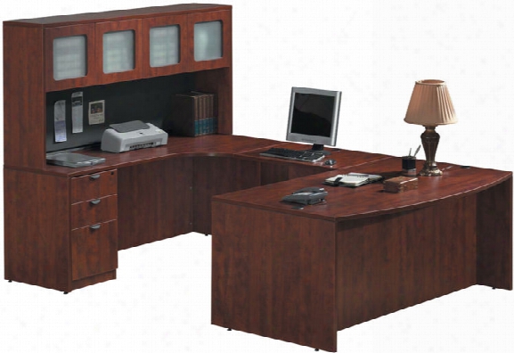 U Shaped Desk With Hutch By Office Source