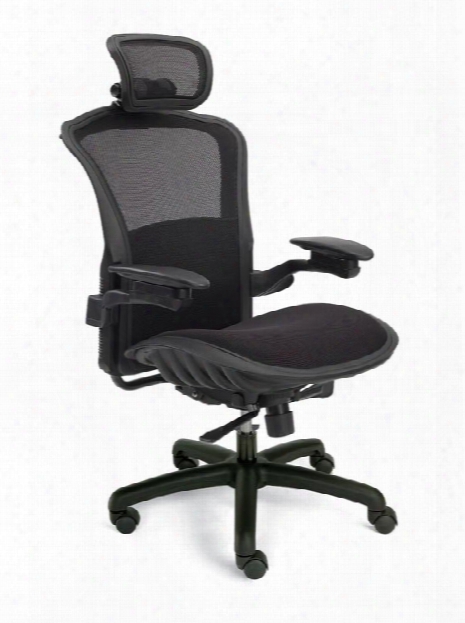 Viper Mesh Back Task Chair With Headrest By Dauphin