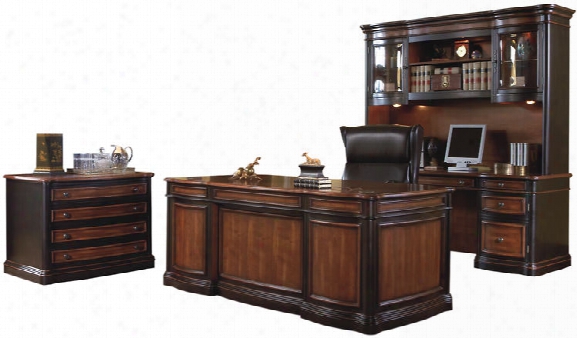 Wood  4 Piece Office Set By Coaster Furniture