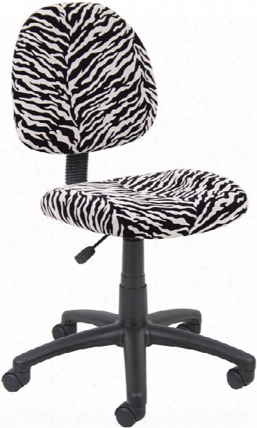 Zebra Print Task Chair By Boss Office Chairs